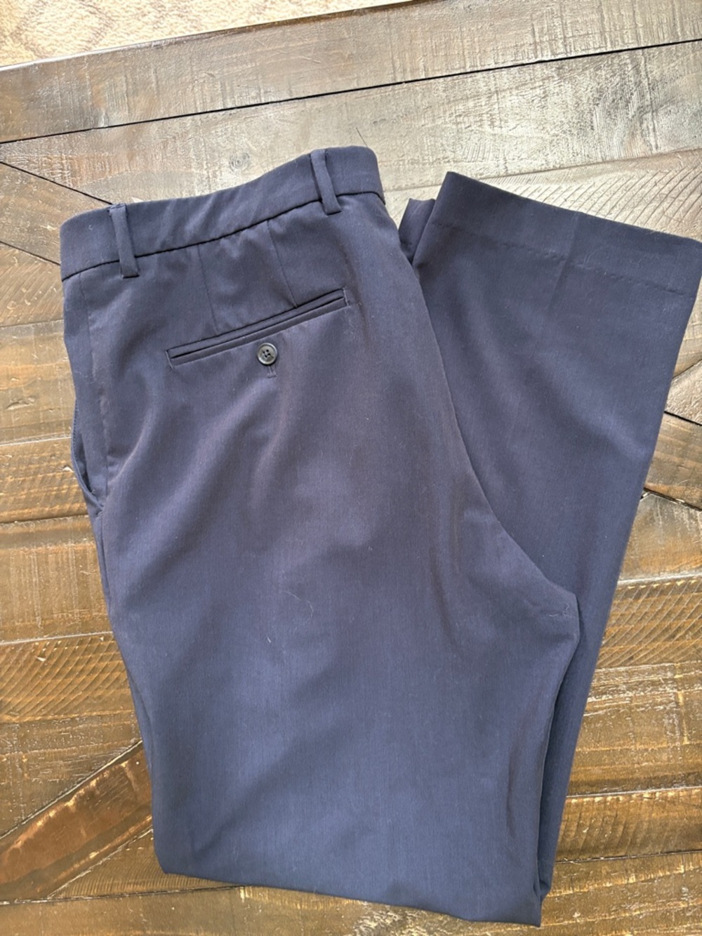 Men's Navy Dress Pants - Classic Tailored Fit